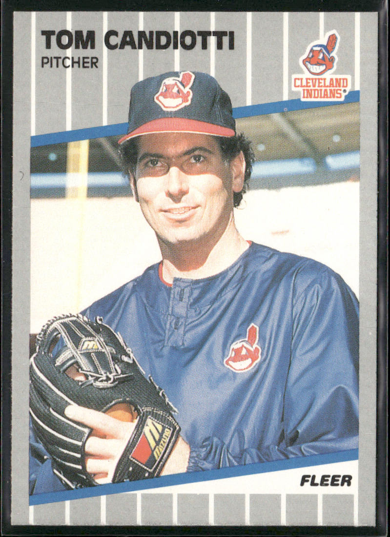 Tom Candiotti 1989 Fleer #399 Cleveland Indians