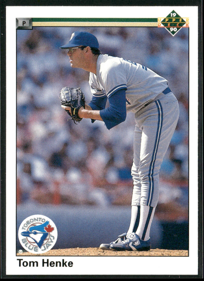 Tom Henke 1990 Upper Deck #282 Toronto Blue Jays