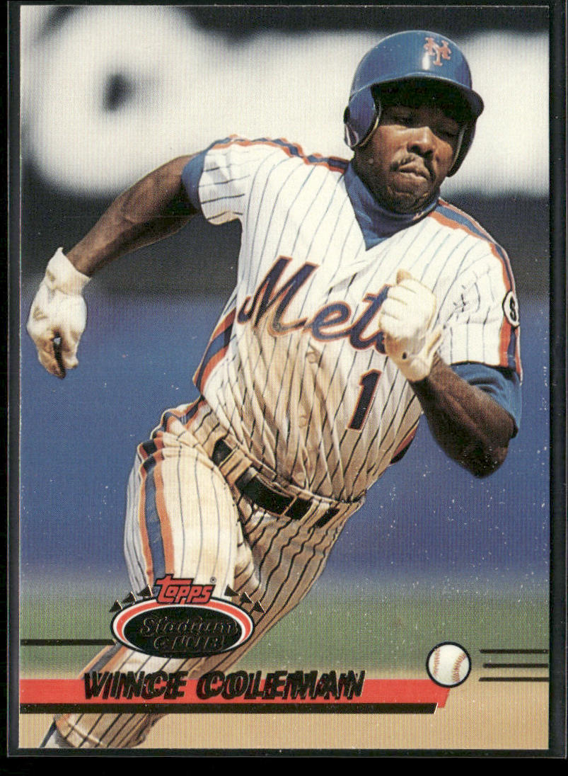 Vince Coleman 1993 Stadium Club #195 New York Mets