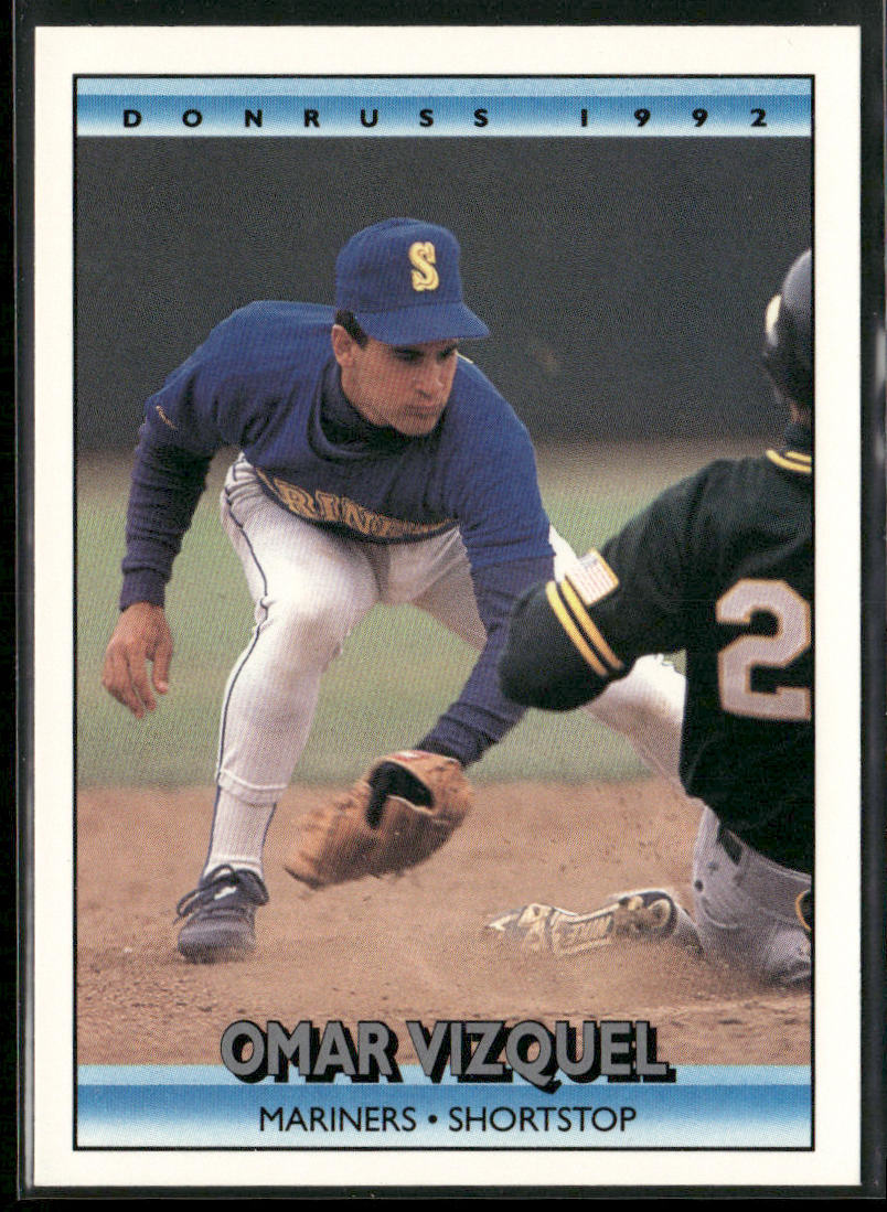 Omar Vizquel 1992 Donruss #641 Seattle Mariners