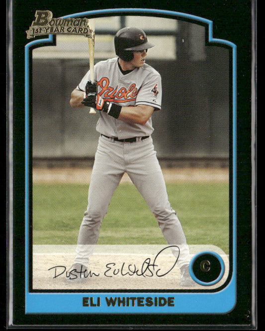 Eli Whiteside 2003 Bowman #323 RC Baltimore Orioles