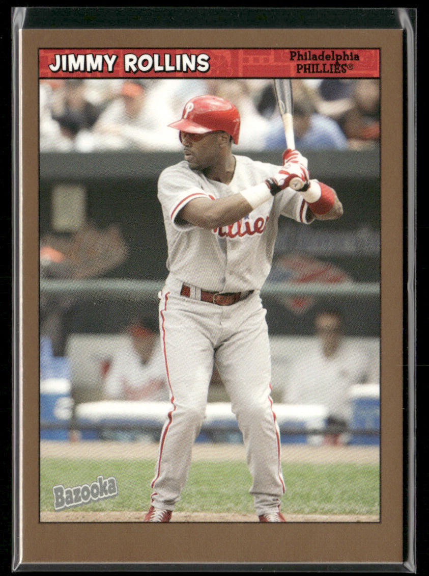 Jimmy Rollins 2006 Bazooka Gold Chunks #163 Philadelphia Phillies