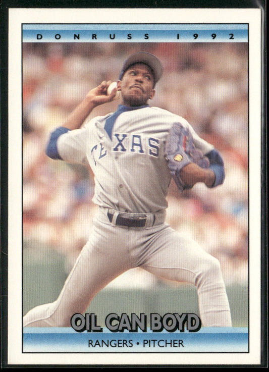 Oil Can Boyd 1992 Donruss #447 Texas Rangers