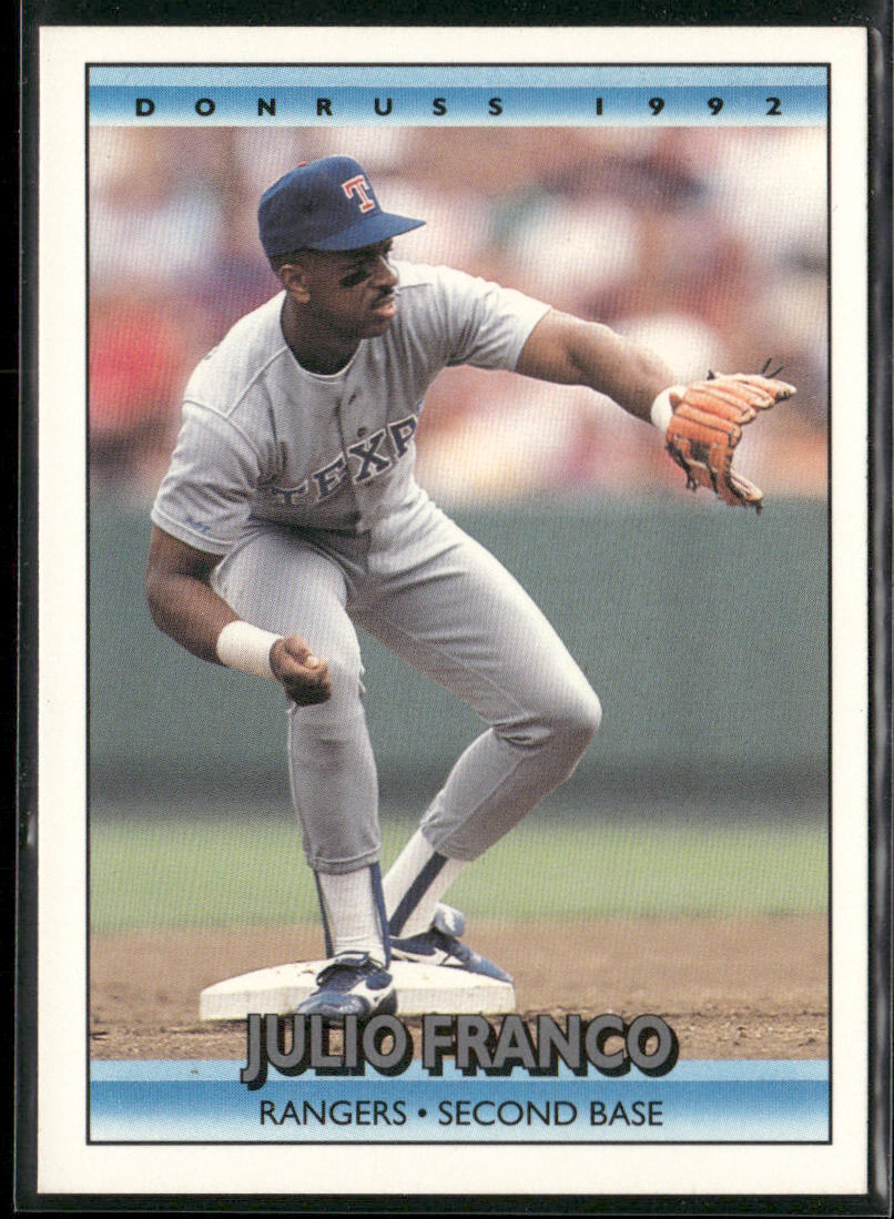 Julio Franco 1992 Donruss #741 Texas Rangers
