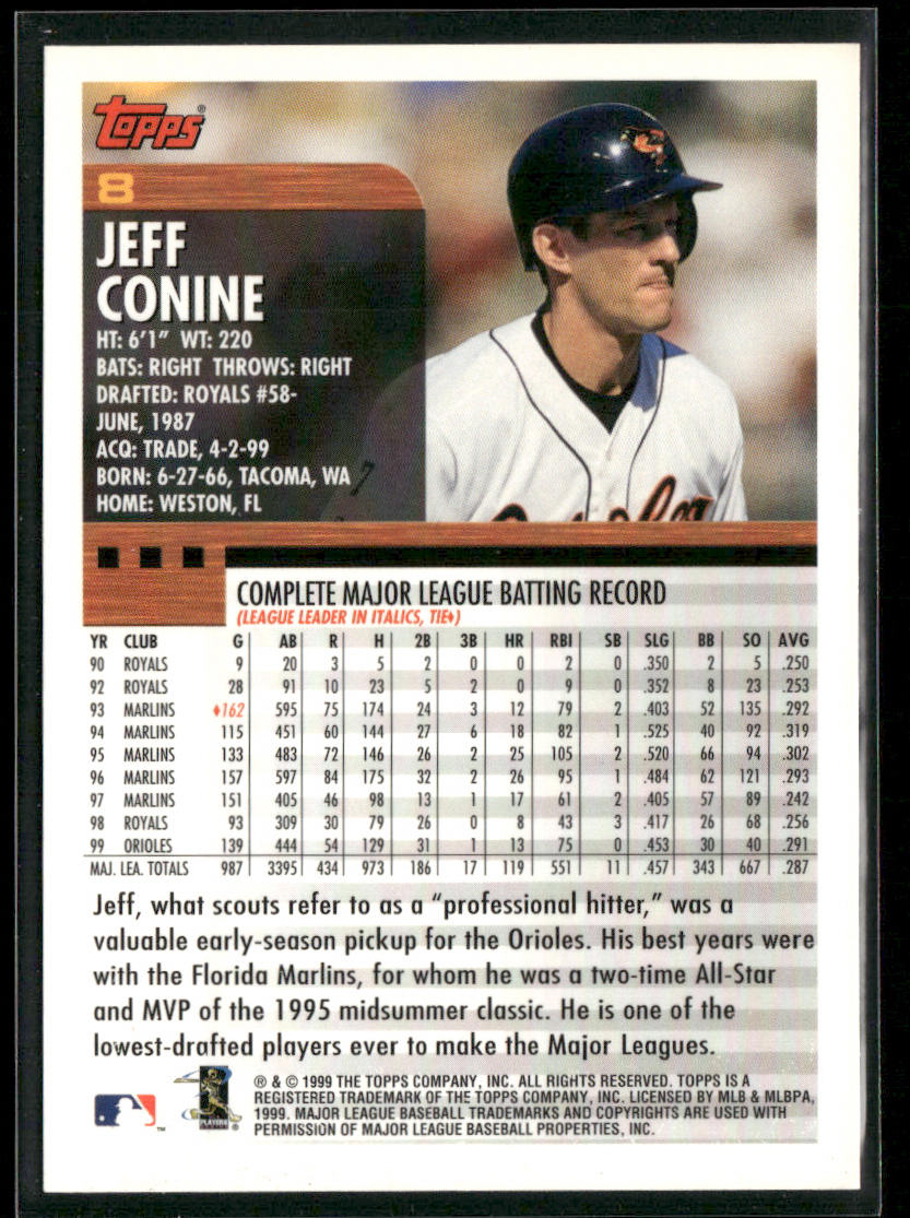 Jeff Conine 2000 Topps #8 Baltimore Orioles