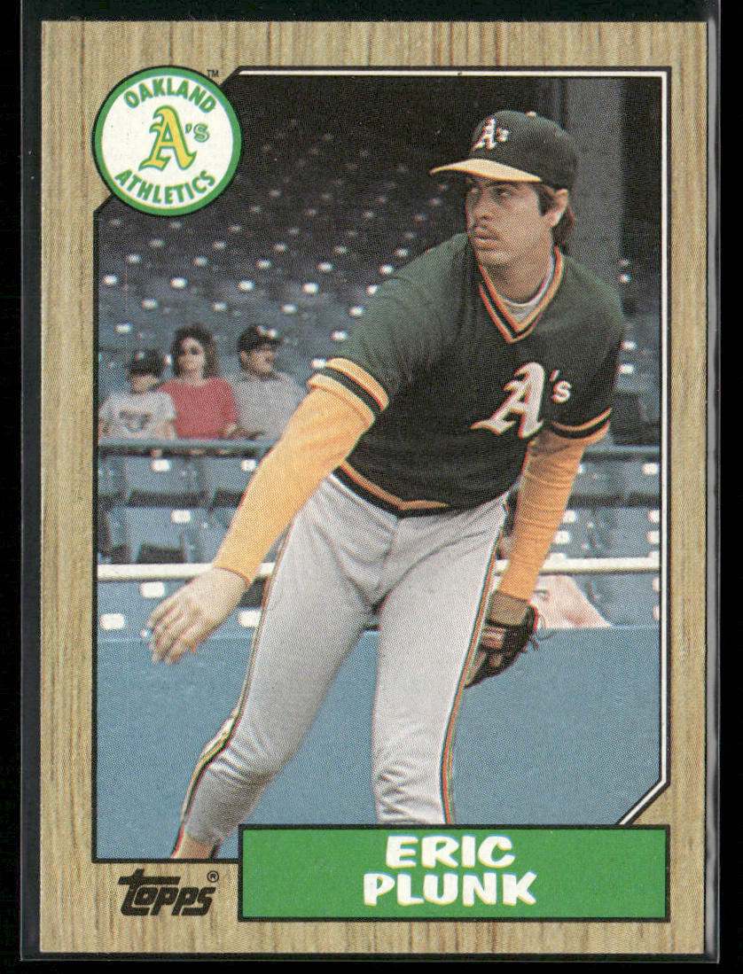 Eric Plunk 1987 Topps #587 Oakland Athletics