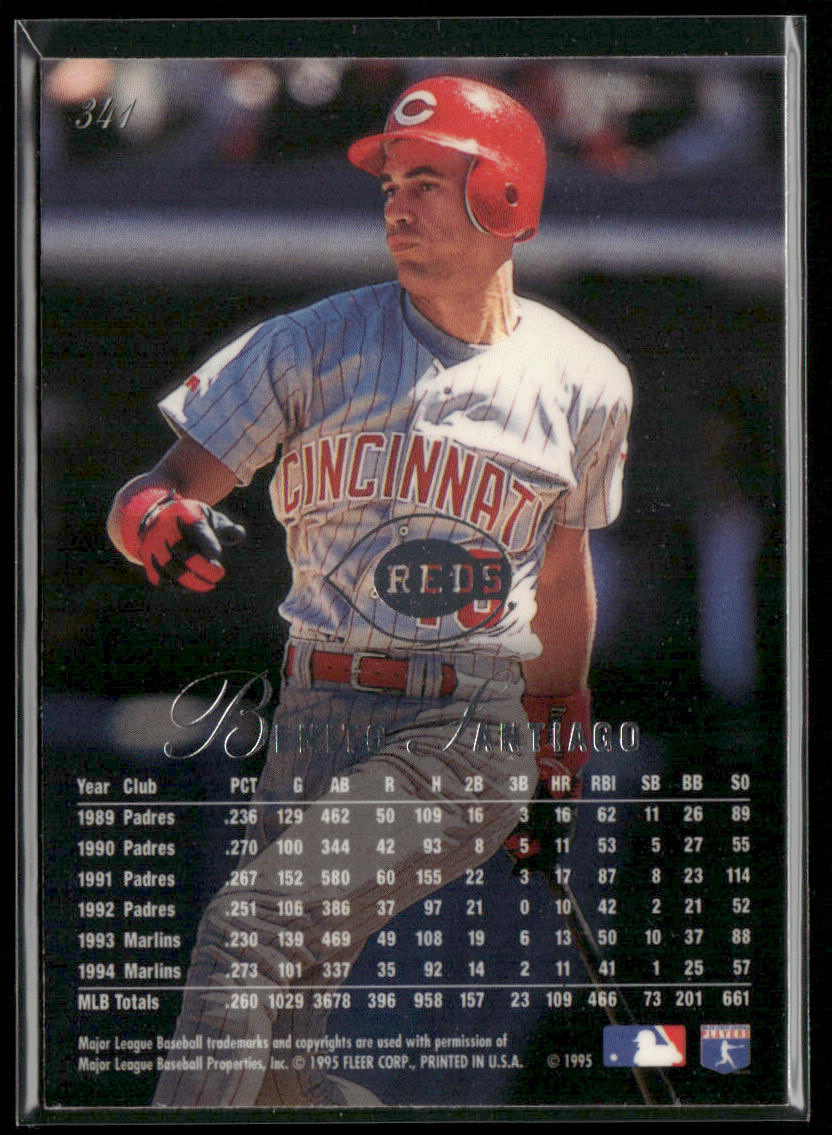 Benito Santiago 1995 Flair #341 Cincinnati Reds