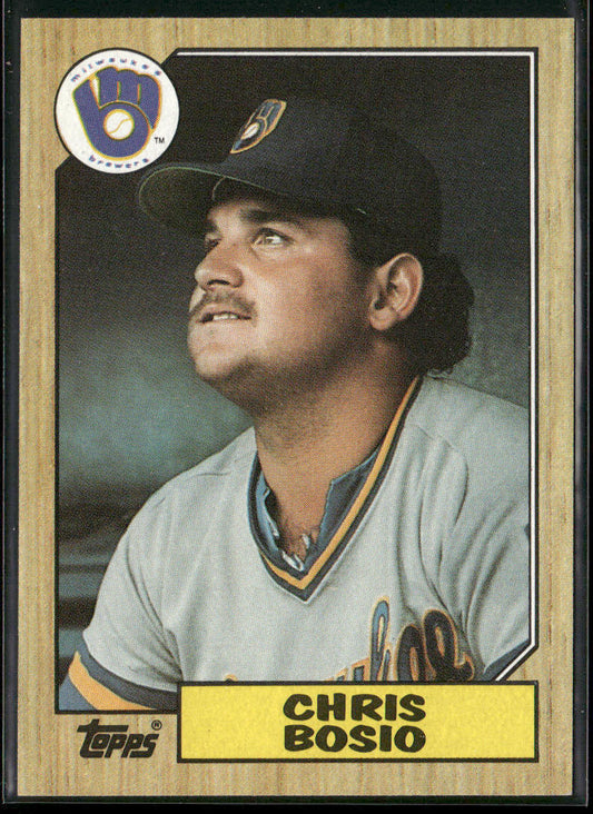 Chris Bosio 1987 Topps #448 RC Milwaukee Brewers
