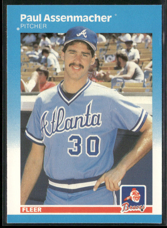 Paul Assenmacher 1987 Fleer #511 RC Atlanta Braves