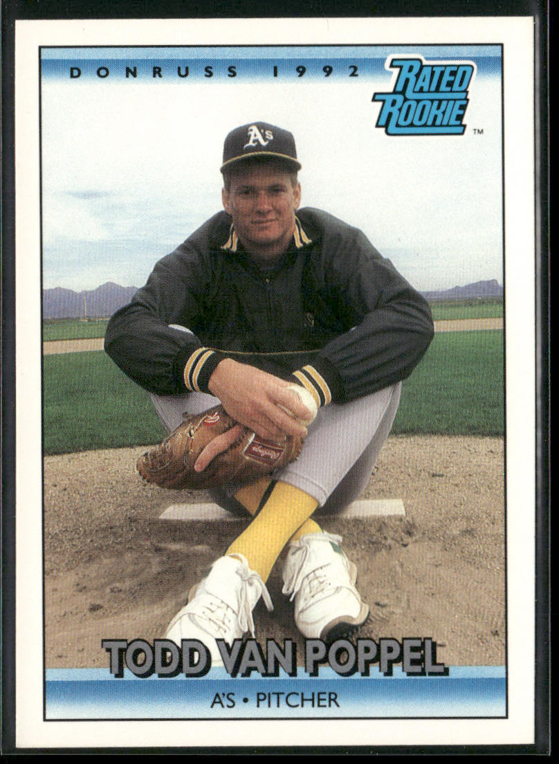Todd Van Poppel 1992 Donruss #9b Oakland Athletics
