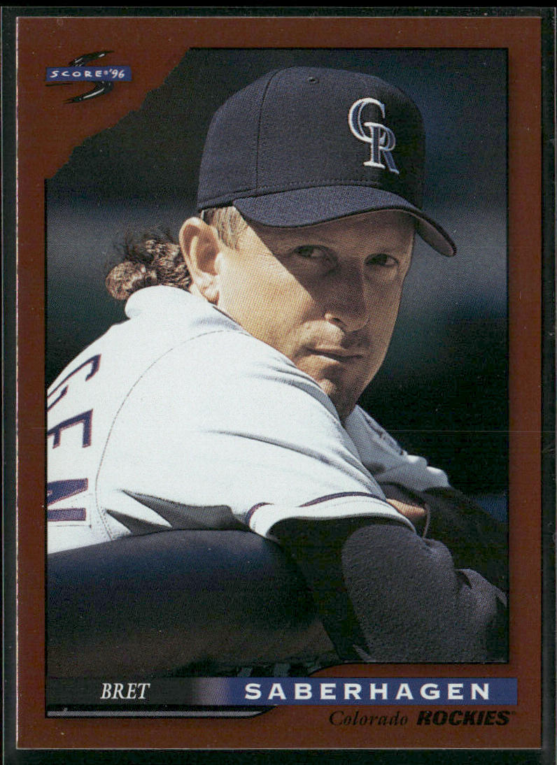 Bret Saberhagen 1996 Score Dugout Collection (Series Two) #17 Colorado Rockies