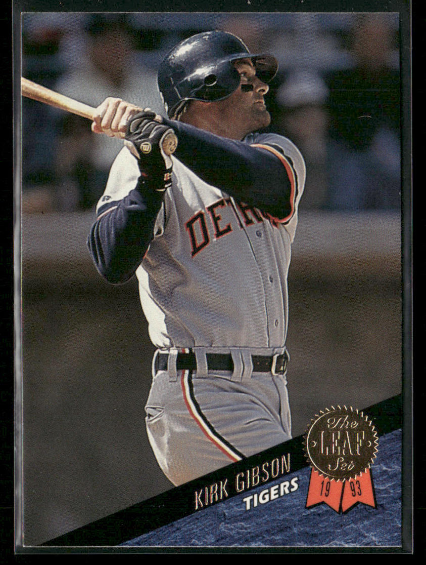 Kirk Gibson 1993 Leaf #314 Detroit Tigers