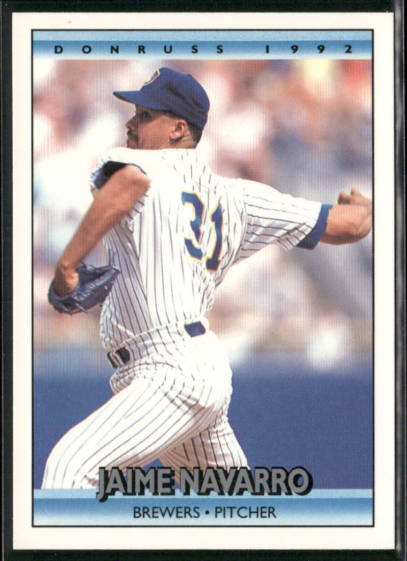 Jaime Navarro 1992 Donruss #705 Milwaukee Brewers