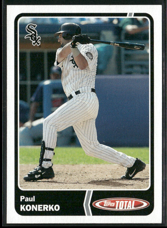 Paul Konerko 2003 Topps Total Team Checklists #TTC7 Chicago White Sox