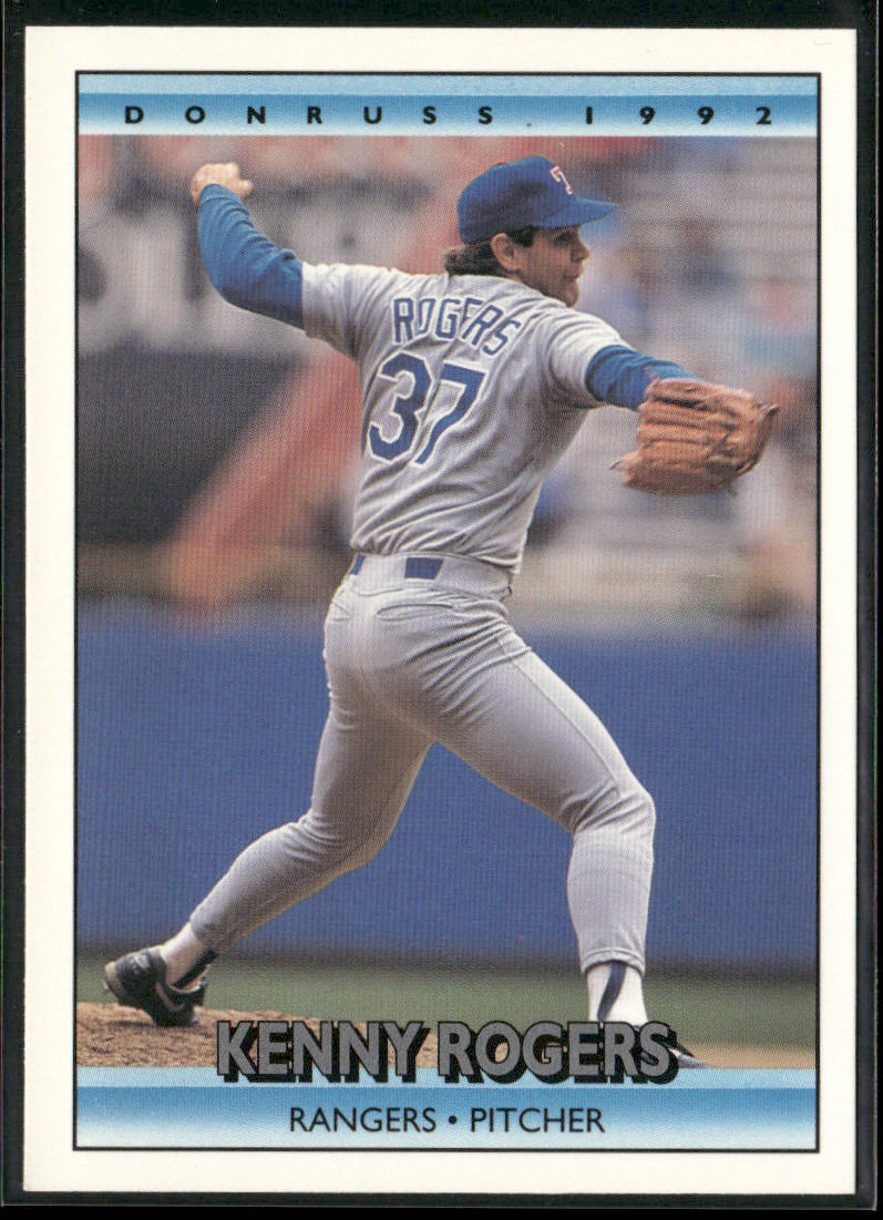 Kenny Rogers 1992 Donruss #368b Texas Rangers