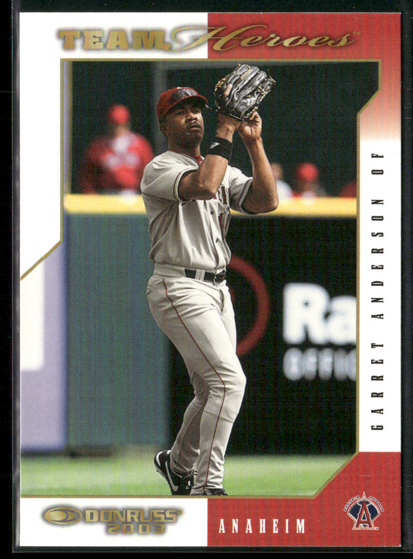 Garret Anderson 2003 Donruss Team Heroes #9 Anaheim Angels