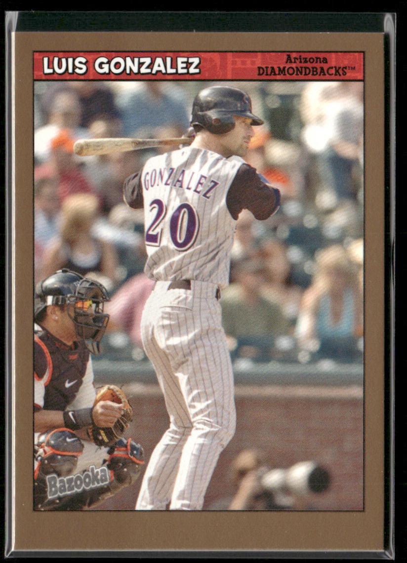 Luis Gonzalez 2006 Bazooka Gold Chunks #61 Arizona Diamondbacks