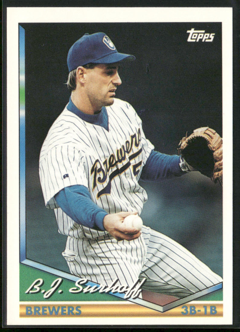 B.J. Surhoff 1994 Topps #102 Milwaukee Brewers