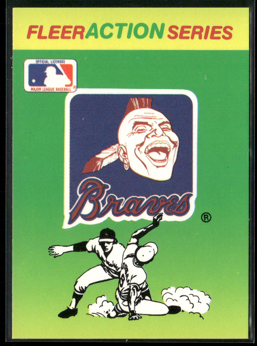 Atlanta Braves 1990 Fleer Action Series Team Stickers #NNO Atlanta Braves