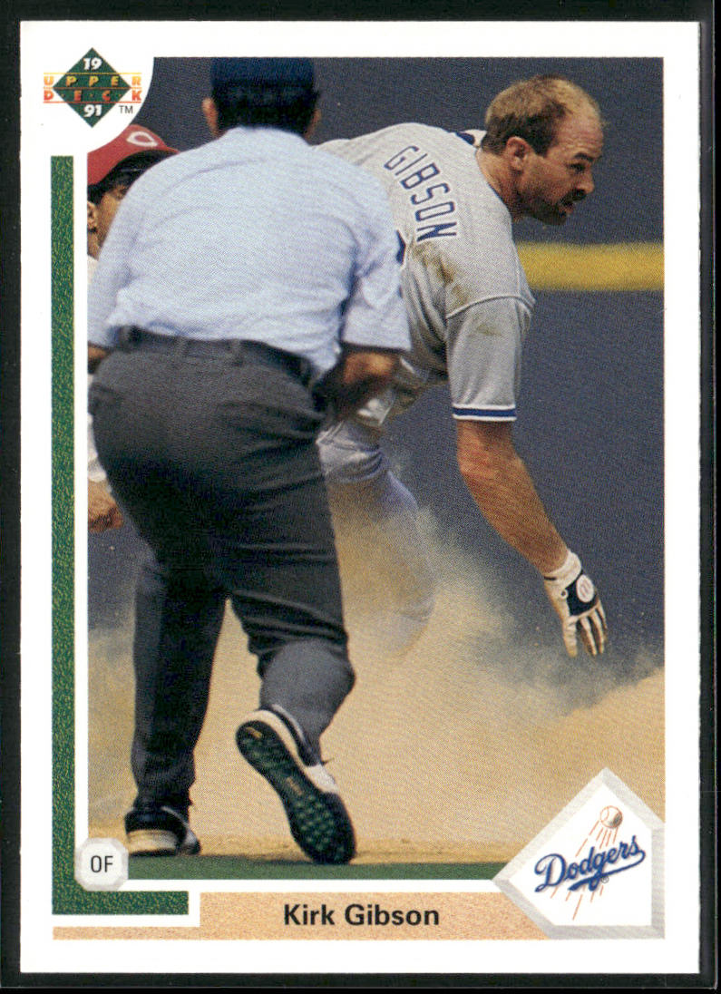 Kirk Gibson 1991 Upper Deck #634c Los Angeles Dodgers