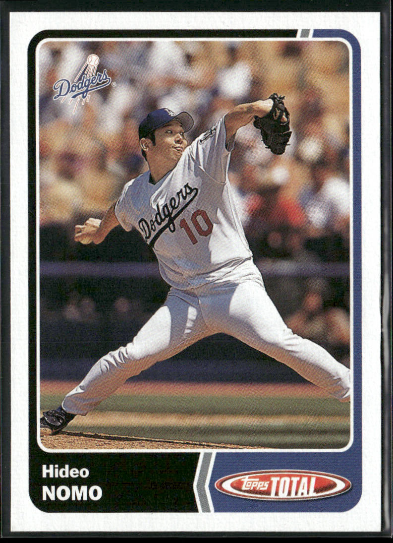 Hideo Nomo 2003 Topps Total #491 Los Angeles Dodgers