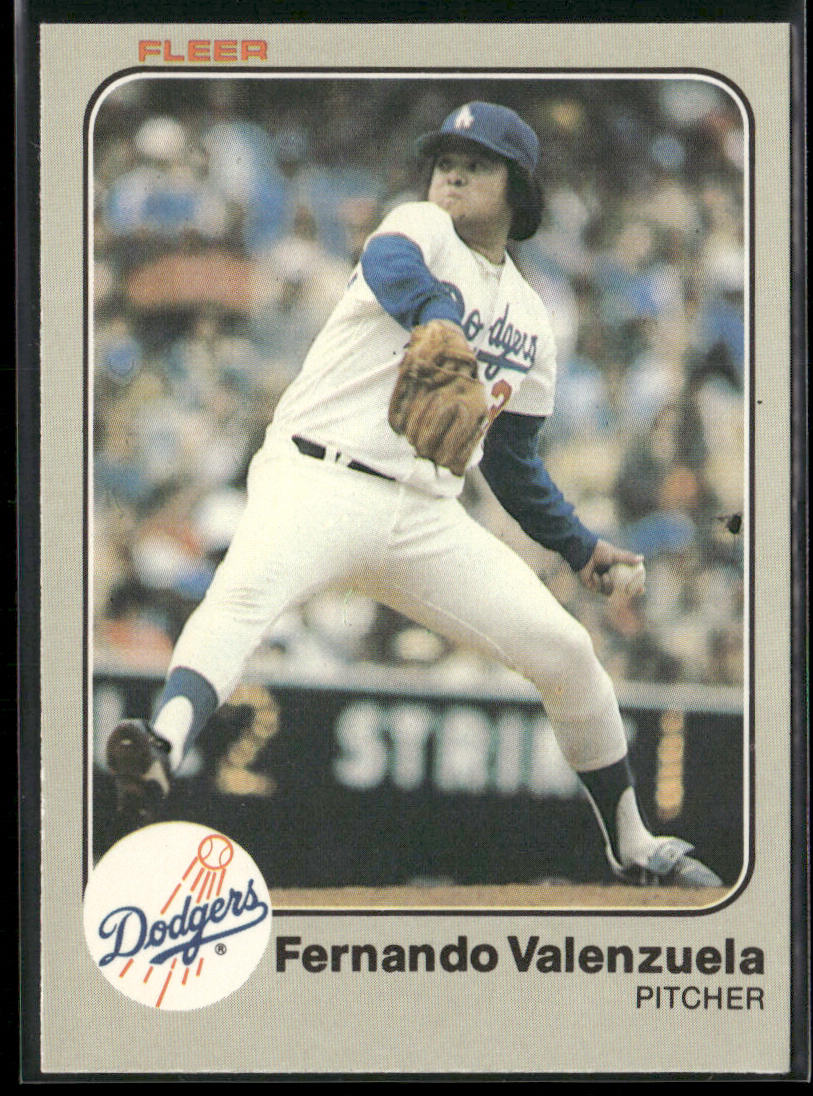 Fernando Valenzuela 1983 Fleer #224 Los Angeles Dodgers