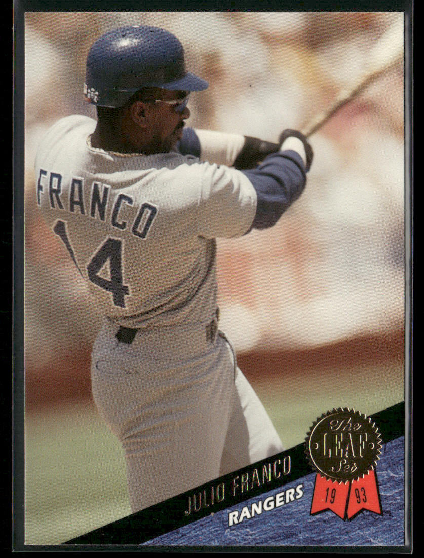 Julio Franco 1993 Leaf #27 Texas Rangers