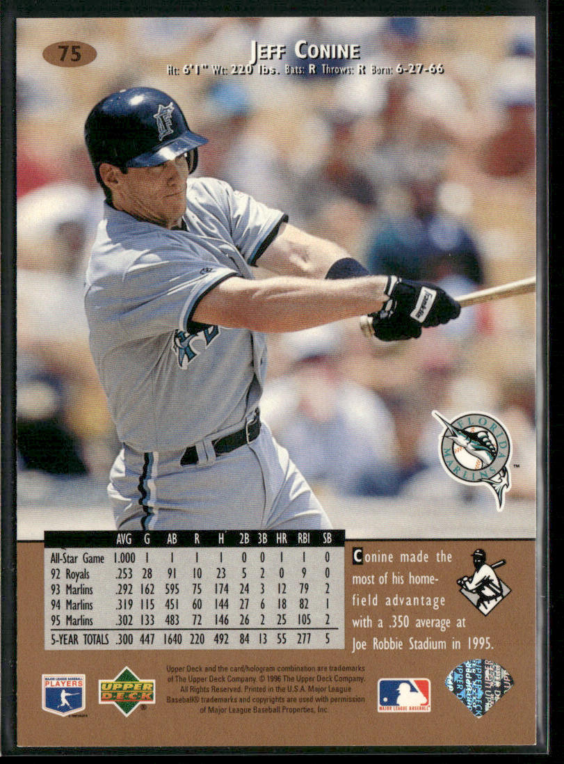 Jeff Conine 1996 Upper Deck #75 Florida Marlins