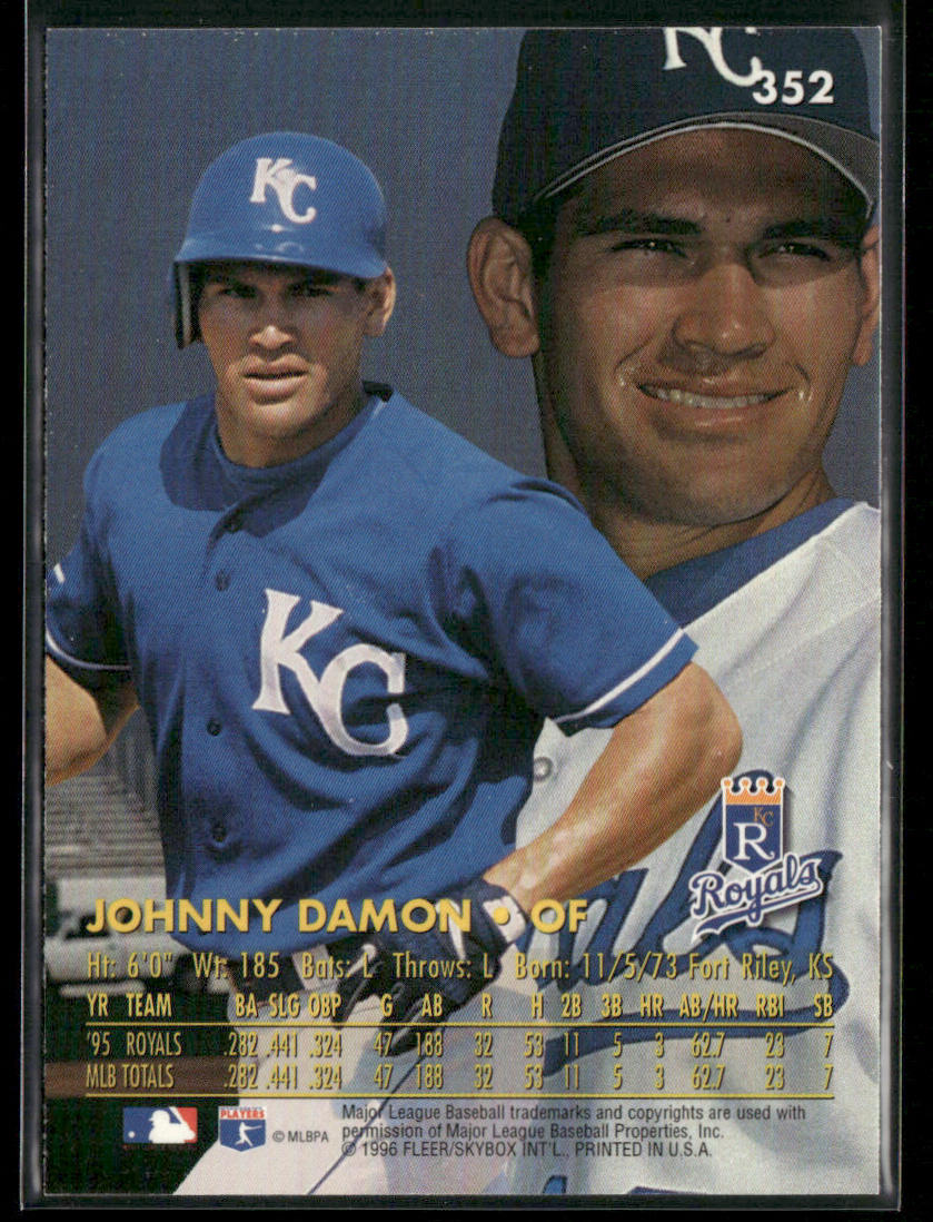 Johnny Damon 1996 Ultra #352 Kansas City Royals
