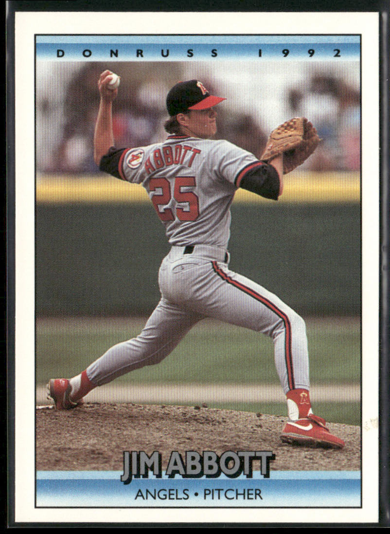 Jim Abbott 1992 Donruss #130b California Angels