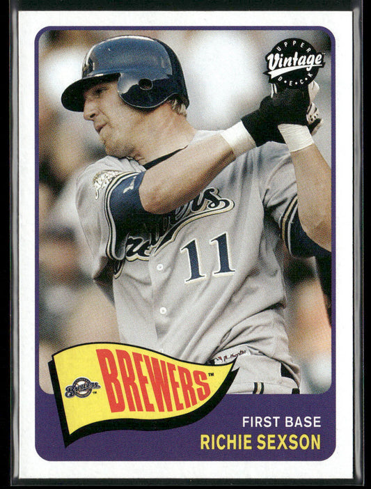 Richie Sexson 2003 Upper Deck Vintage #39 Milwaukee Brewers