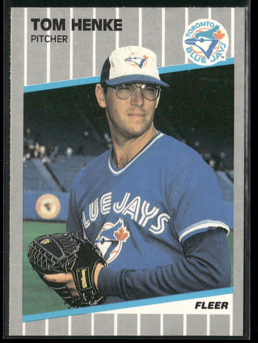 Tom Henke 1989 Fleer #235 Toronto Blue Jays