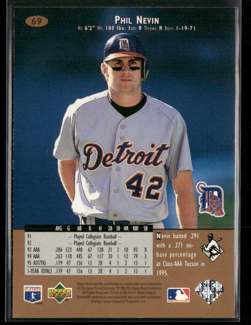 Phil Nevin 1996 Upper Deck #69 Detroit Tigers