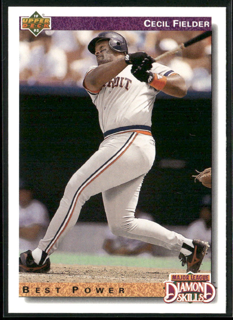 Cecil Fielder 1992 Upper Deck #647 Detroit Tigers