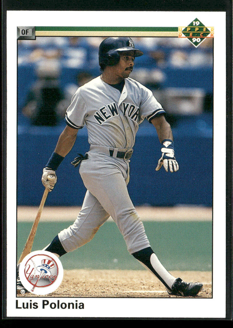 Luis Polonia 1990 Upper Deck #316 New York Yankees