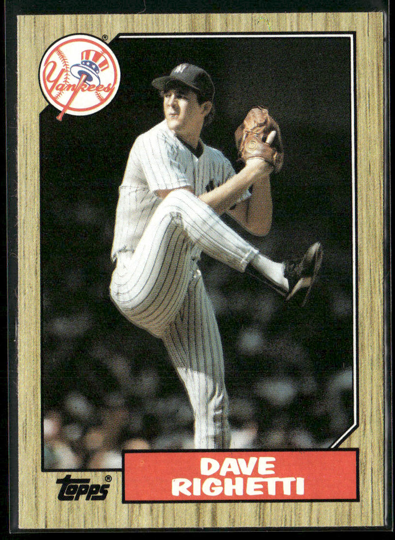 Dave Righetti 1987 Topps #40 New York Yankees