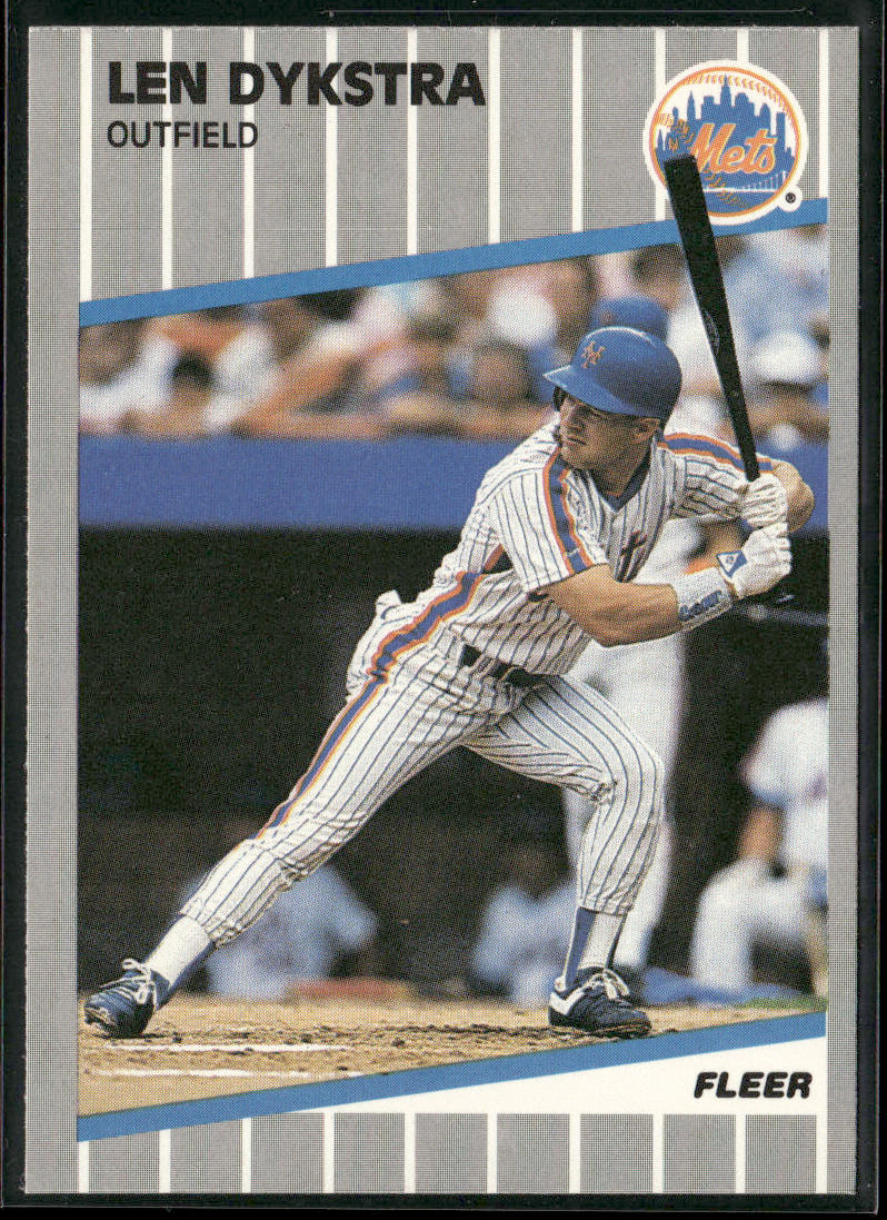 Len Dykstra 1989 Fleer #33 New York Mets