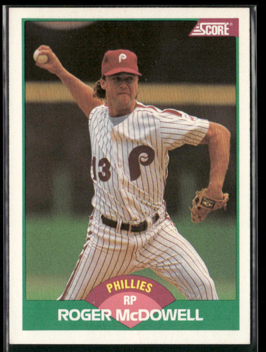 Roger McDowell 1989 Score Rookie & Traded #53T Philadelphia Phillies