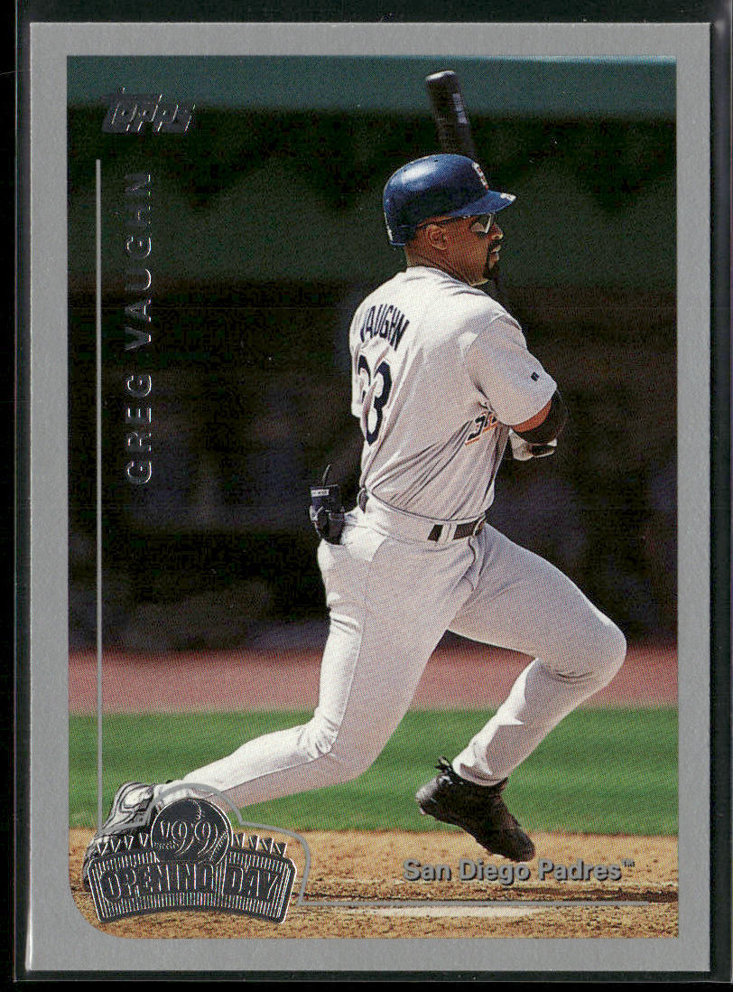 Greg Vaughn 1999 Topps Opening Day #55 San Diego Padres