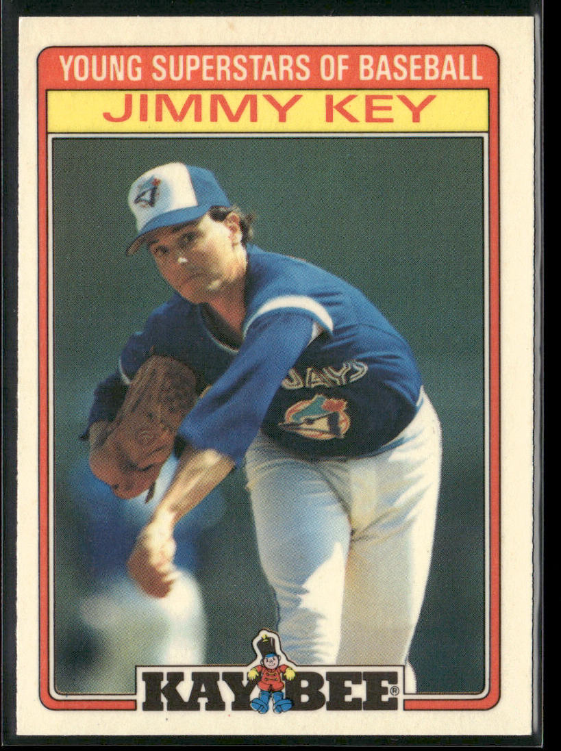 Jimmy Key 1986 Topps Kay-Bee Young Superstars of Baseball #18 Toronto Blue Jays