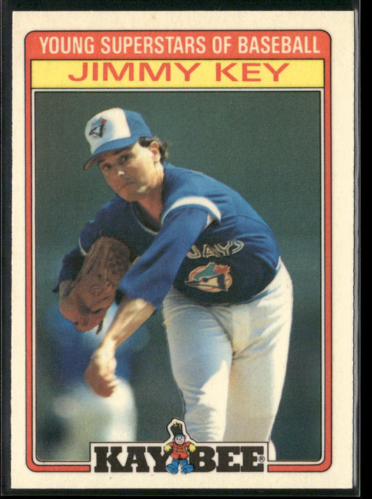 Jimmy Key 1986 Topps Kay-Bee Young Superstars of Baseball #18 Toronto Blue Jays