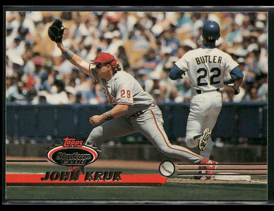 John Kruk 1993 Stadium Club #83 Philadelphia Phillies