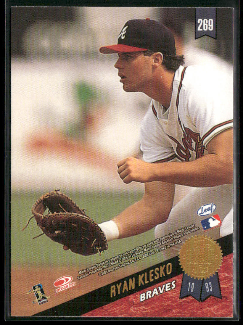 Ryan Klesko 2003 Leaf #269 San Diego Padres