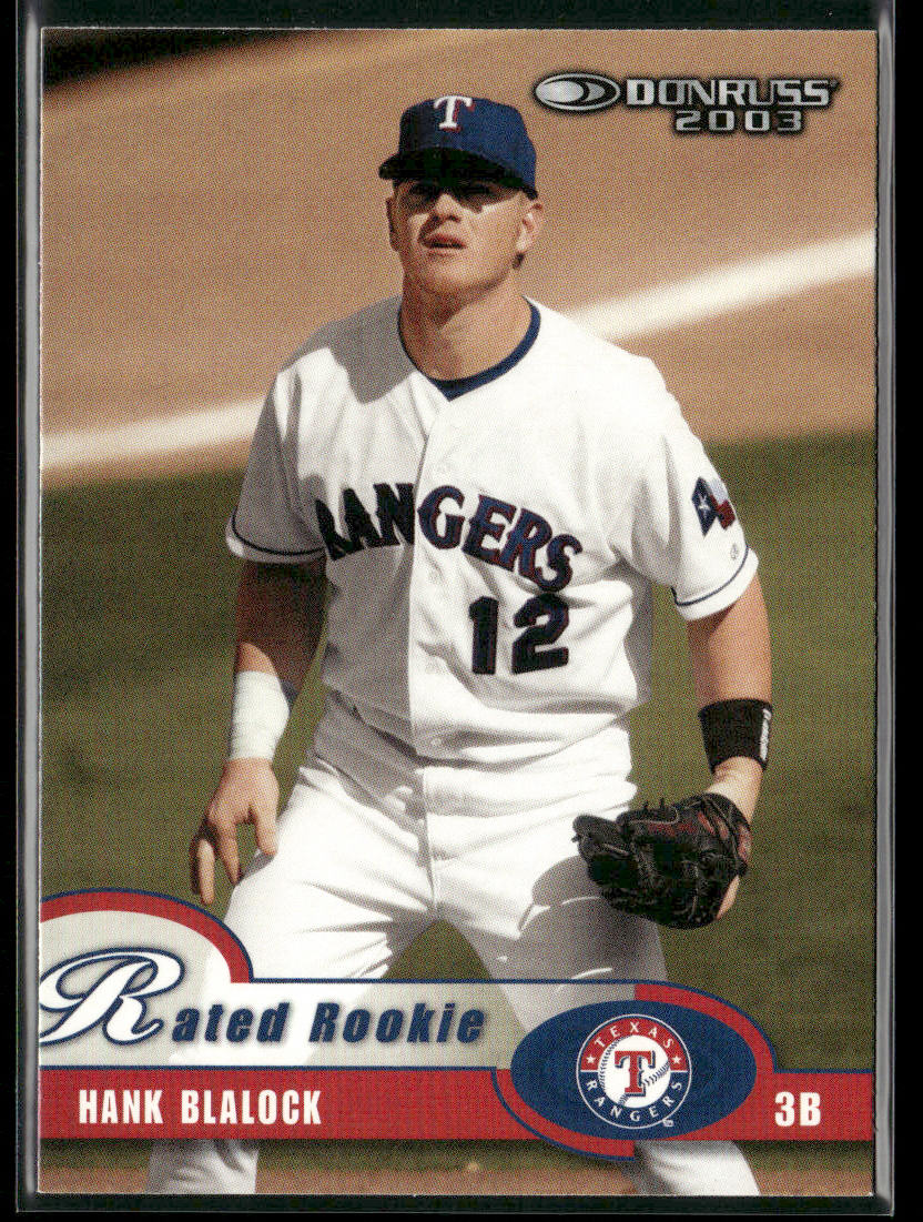 Hank Blalock 2003 Donruss #38 Texas Rangers