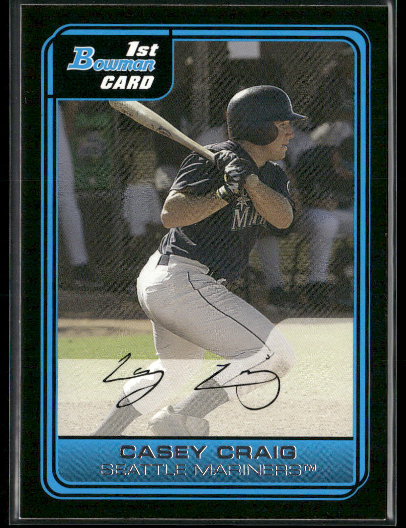 Casey Craig 2006 Bowman Prospects #B55 Seattle Mariners