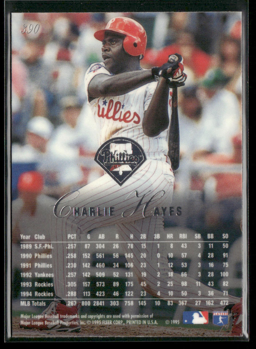 Charlie Hayes 1995 Flair #390 Philadelphia Phillies