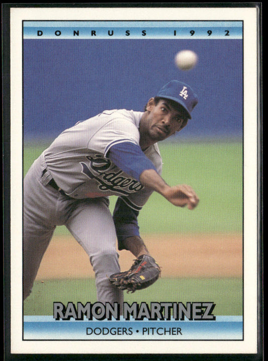 Ramon Martinez 1992 Donruss #656b Los Angeles Dodgers