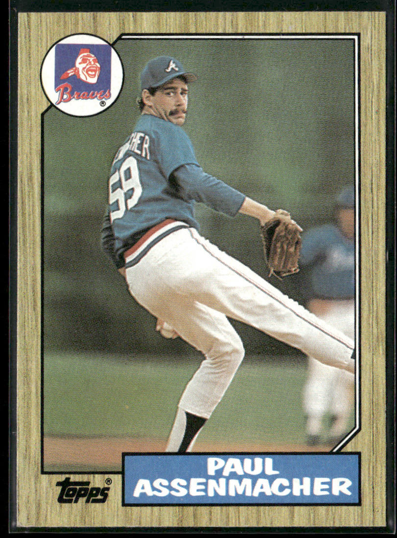 Paul Assenmacher 1987 Topps #132 RC Atlanta Braves