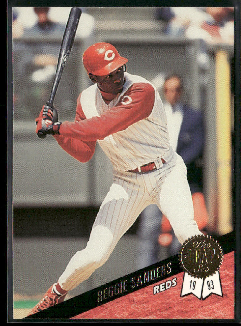 Reggie Sanders 1993 Leaf #428 Cincinnati Reds