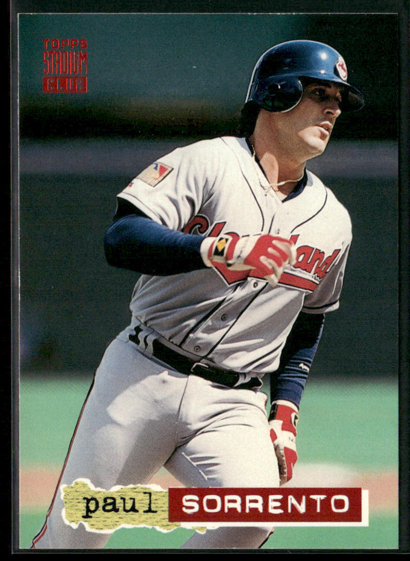 Paul Sorrento 1994 Stadium Club #636 Cleveland Indians